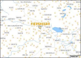 map of Fier-Shegan