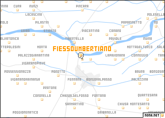 map of Fiesso Umbertiano