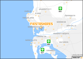 map of Fiesta Shores