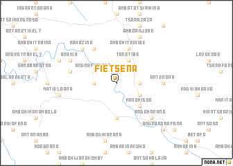 map of Fietsena