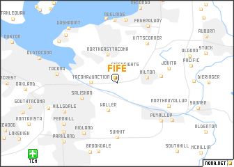 map of Fife