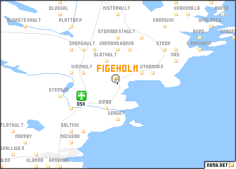 map of Figeholm