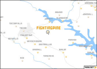 map of Fighting Pine