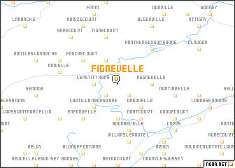 map of Fignévelle