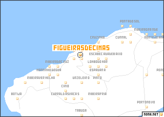 map of Figueiras de Cimas