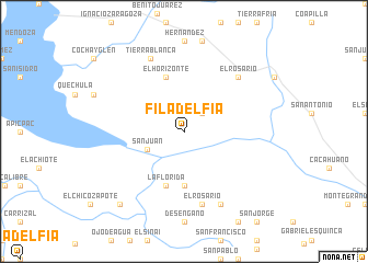 map of Filadelfia