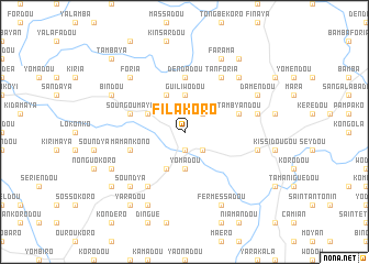 map of Filakoro