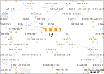 map of Fiľakovo