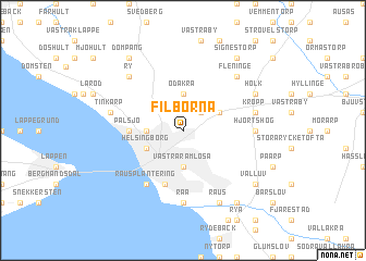 map of Filborna