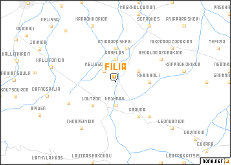 map of Filía