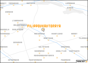 map of Filippovka Vtoraya