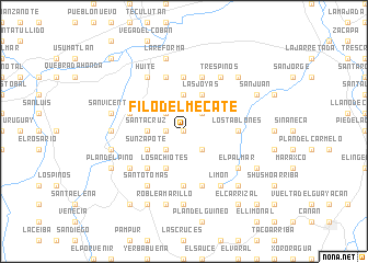 map of Filo del Mecate