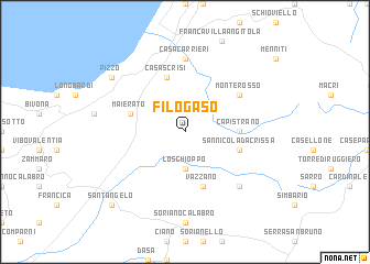 map of Filogaso