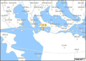 map of Fima