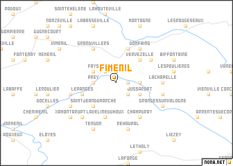 map of Fiménil