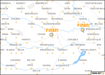 map of Fînari