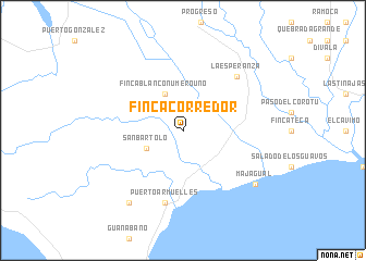 map of Finca Corredor