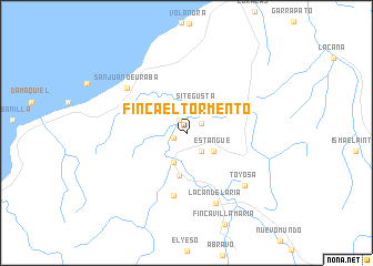 map of Finca El Tormento