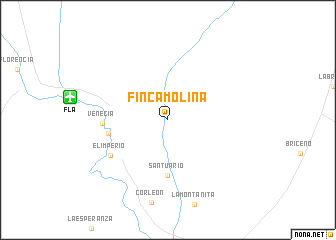 map of Finca Molina