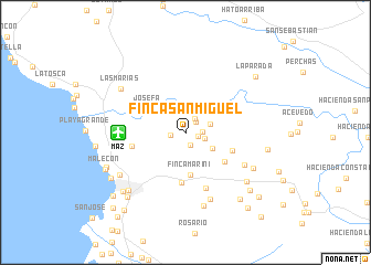 map of Finca San Miguel