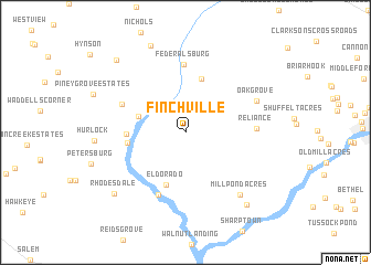 map of Finchville