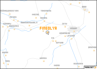 map of Fīn-e ‘Olyā