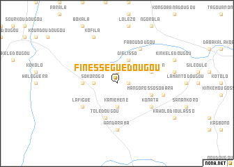 map of Finésséguédougou