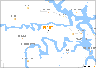 map of Finey