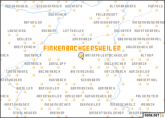 map of Finkenbach-Gersweiler