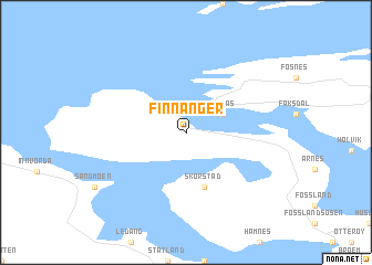 map of Finnanger
