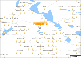 map of Finneryd