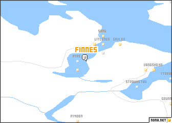 map of Finnes