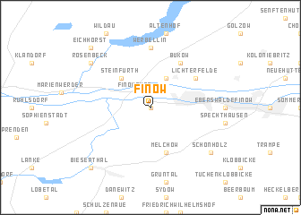 map of Finow