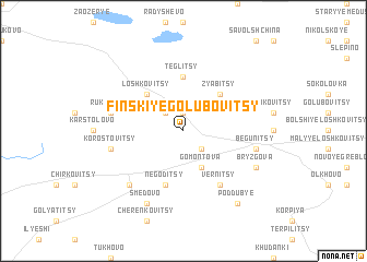 map of Finskiye Golubovitsy