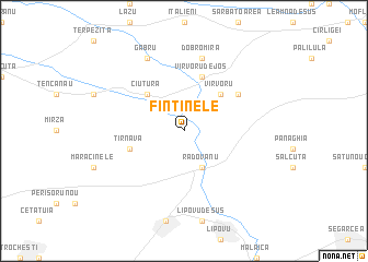 map of Fîntînele