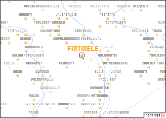 map of Fîntînele