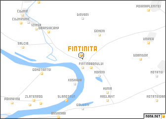 map of Fîntîniţa