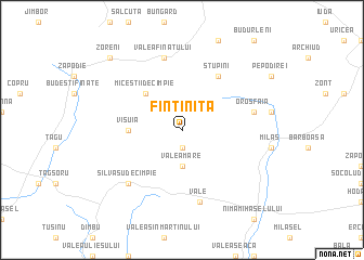 map of Fîntîniţa