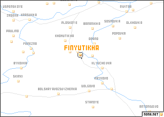 map of Finyutikha