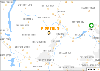 map of Firetown