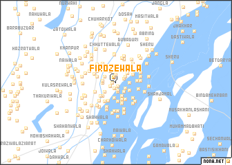 map of Firozewāla