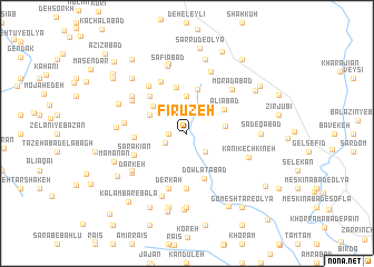 map of Fīrūzeh