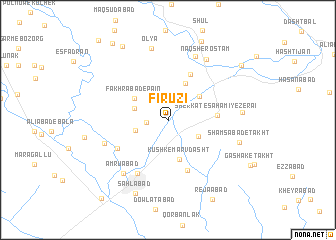 map of Fīrūzī