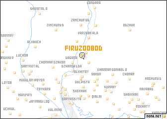 map of Firŭzoobod