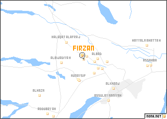 map of Firzān