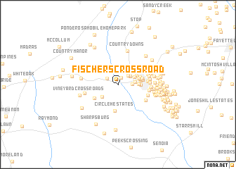 map of Fischers Crossroad