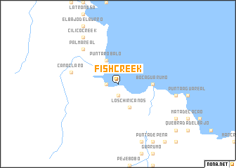 map of Fish Creek