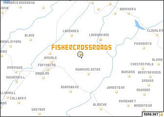 map of Fisher Crossroads