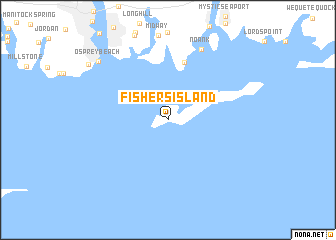 map of Fishers Island