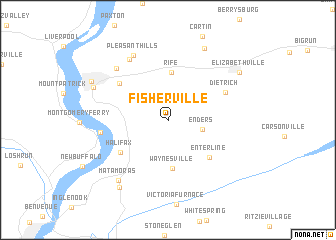 map of Fisherville